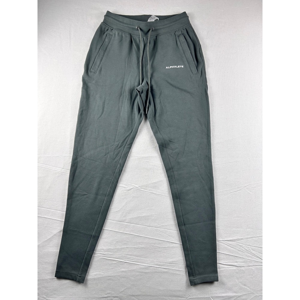 Alphalete Mens Tapered Joggers Sage Green‎ Athletic Sweatpants AL20-1128 Size M